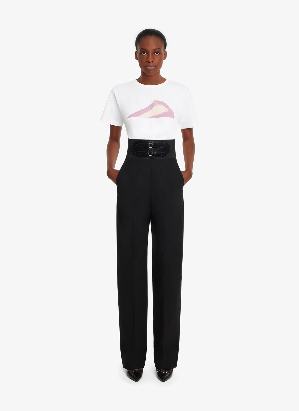 CÉSAR JERSEY T-SHIRT ALAÏA WHITE CÉSAR JERSEY T-SHIRT